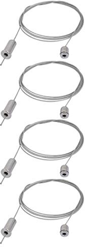 Ruilogod 4pcs 1.2M Lighting Suspension Cable Hanging Chain Attachment LED Light Accessory (id: 696 2dd ecc f94 cf4