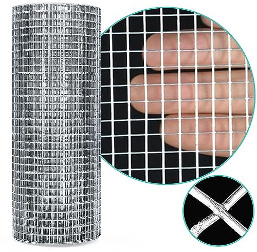 Muzhira Rodent Proofing Galvanized Wire Metal Mesh - 3m x 200mm Blocks Rats, Mice, Mouse, Squirrel & Bird Access Internal & External Pest Prevention for Filling In Gaps Around The Home & Garden