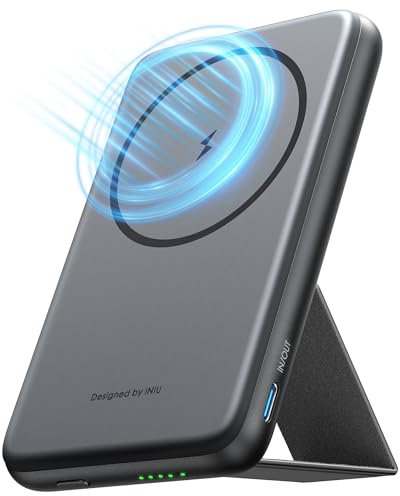 INIU for Magsafe Power Bank, Mini 5500mAh 20W PD Magnetico Powerbank Ricarica Rapida with USB C in & Out, Caricatore Portatile Compatibile con iPhone 16 15 14 13 12 Pro Max Mini and MagSafe Case