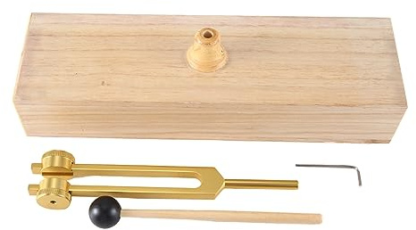 yilin 136,1 Hz Stimmgabel,Resonanz-Stimmgabel mit Resonanzkasten und Hammer,Stimmgabeln für Chakra,Yoga,Entspannung