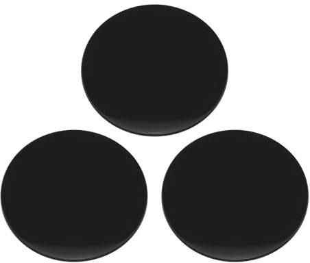 VGOL Lot de 3 Coussinets adhésifs pour Tableau de Bord - Double adhésif - Compatible avec caméra embarquée GPS - Support de téléphone de Voiture - Noir