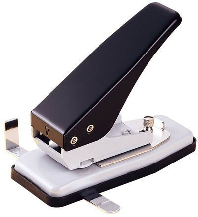 oesen24 - Premium Eurolocher 32 mm - Euro-Lochstanze Lochgröße 32 x 6,5 x 9mm - Lochstanzer aus Metall ideal für die Warenaufhängung, stanzt mühelos Löcher in Papier, Karton und Plastik Schwarz