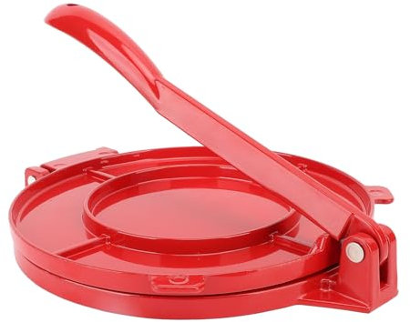 Macchina per Pancake e Tortilla, Pressa in Lega di Alluminio per Uso Domestico, Pressa per Tortilla Manuale con Maniglia, Pressa per Impasto da 10 Pollici, Standard di Sicurezza