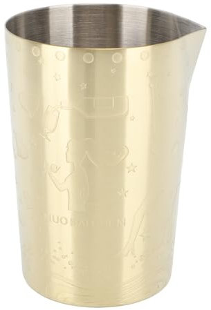 Aoveew Milk Frothing Pitcher 304 Stainless Steel Rust Proof Multipurpose 840ml Capacity Frother Cup Stainless Steel Frother Cup for Perfect Milk Frothing Jug for Bar Home (Type 4)