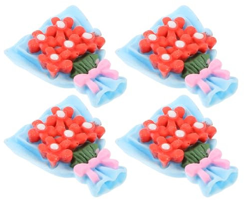 TOYANDONA 10 Stücke Harz Blume Charms Für Telefon Fall Dekorationen Handwerk Charme Haarnadel Zubehör