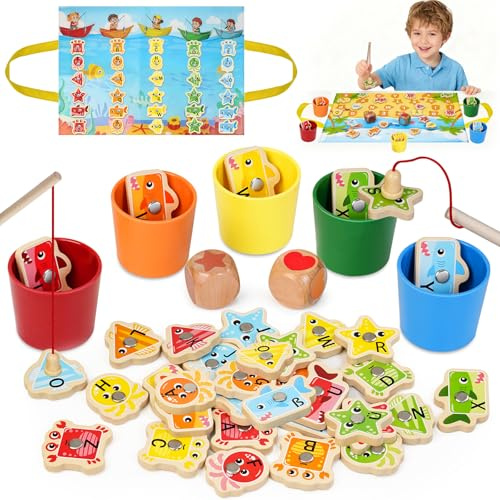Lubolee Angelspiel ab 2 3 Jahre, Montessori Spielzeug Ab 2 3 Jahre Jungen Mädchen, Sortierspielzeug & Motorikspielzeug ab 2-3 Jahre-Deutsch, Geburtstags für Kinder ad 2-5 Jahre