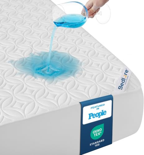 BEDLORE Protector Colchón 180x200 Impermeable y Suave con Oeko-Tex(Blanco)