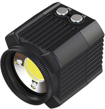 Petite lumière de plongée pour tir subaquatique IPX8 Plan immersible Batterie permanente 5 modes de couleur Outil d'appareil photo compact Haute luminosité LED Vidéo