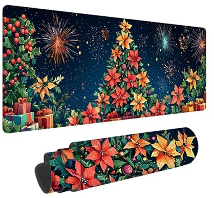 Tappetino per Mouse XXL 1600 x 800 x 3mm Tappetino Mouse Gaming Grande, Mousepad con Base in Gomma Antiscivolo, Tappeto per Tavolo da Gaming per Mouse e Tastiera, Accessori PC, Regalo (La Madre) V-729
