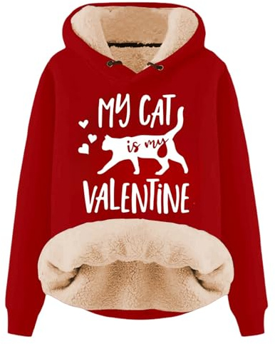 Sudadera con capucha para mujer de forro polar cálido de invierno, sudadera de forro polar térmico, mullida, gruesa, informal, acogedora, deportiva, de manga larga, chaqueta de peluche