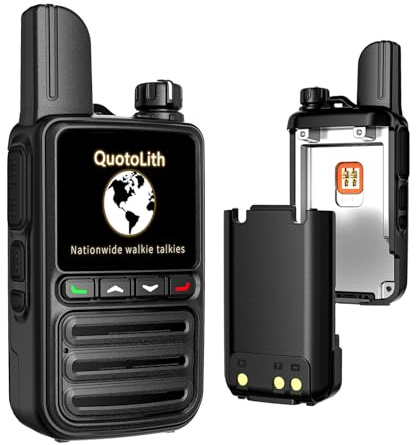 4G Poc Two-Way Poc Handheld Radios,Long Range Walkie Talkies,With Unlimited Range,With Free Lifetime Sim Card,Suitable For Fleet Dispatch/Construction Site Coordination/Security Team(2 Pack)