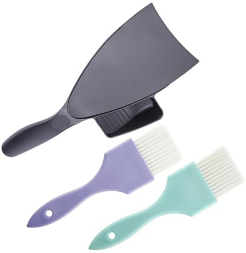 ULTECHNOVO Set de Tinte Cabello 3piezas Kit Profesional Reutilizable y Lavable de Plástico para Peluquería y Tinte Casero en Salón o Uso DIY