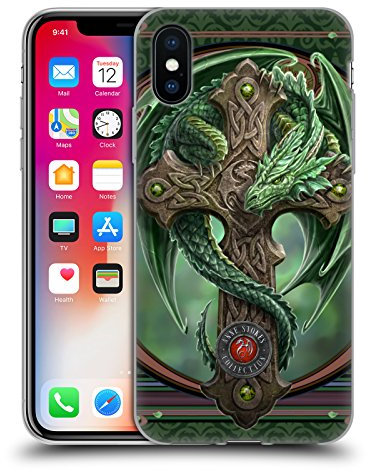 Head Case Designs sous Licence Officielle Anne Stokes Gardien des Bois Dragons Coque en Gel [Protection de Qualité Militaire] Compatible avec Apple iPhone X/iPhone XS Et Compatible avec MagSafe
