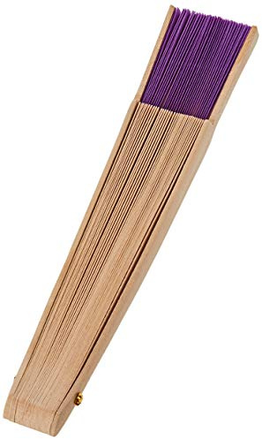 Mopec - Ventaglio in legno lilla chiaro, 23 cm, confezione da 6, taglia unica, 6