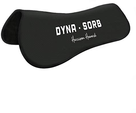 Harrison Howard Dyna-Sorb Volle Stoßdämpfung Erinnerung Hälfte Sattelunterlage für Pferd-Mars Schwarz1