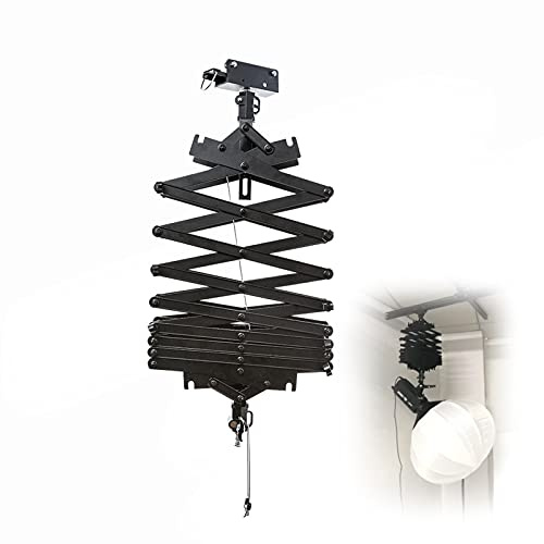 DATOUBOSS 2M Drop Pantograph for Studio Photography Ceiling Rail System Photographic Pantograph Kit with Pulley, Safety Rope Accessories