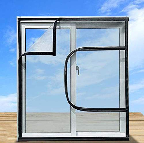 AORUI Fliegengitter mit Reißverschluss, Katzenschutz, Balkonsicherheitsnetz, Fliegenschutz, Moskito-Schutznetz, 50 x 100 cm, hochwertiges Fiberglas