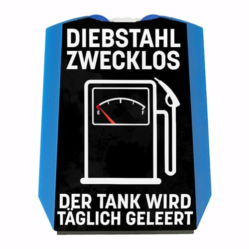 speecheese Diebstahl zwecklos, der Tank Wird täglich geleert Parkscheibe lustige Parkscheibe mit leerer Tankuhr als Motiv für einen Vielfahrer oder zum Führerschein lustige Autodekoration