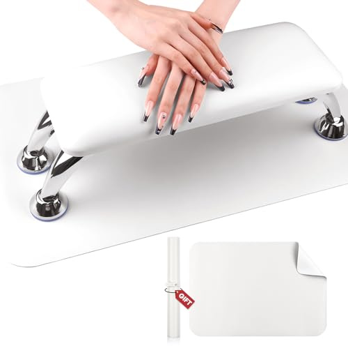SAVILAND Handauflage Nagelstudio für Nägel – Nagel Armauflage Handkissen Nail Art Zubehör, Rutschfeste Leder Maniküre Nagel Armlehne Kissen,Tech Nagelzubehör,Nageltisch für Heim DIY Maniküre
