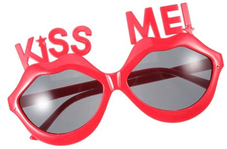 LIFKOME Partybrille in Lippenform – Brillen – Thema – Strandfest-accessoire – Lustige Foto-requisiten