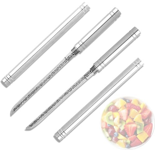 OWLMATE 2 Pièces Couteaux à Steak, Couteaux de Table Acier Inoxydable Mini Couteau Cuisine Multifonctionnel pour Fruits et Viande