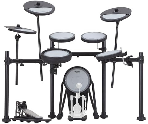 Roland VQD106PADS V-Drums | 5-teiliges elektronisches leises Design Schlagzeug-Pad-Set | perfekt für das Üben zu Hause | bis zu 75% geräuschreduzierte Pads | kompatibel mit TD-07, TD-27, TD-50X & V71