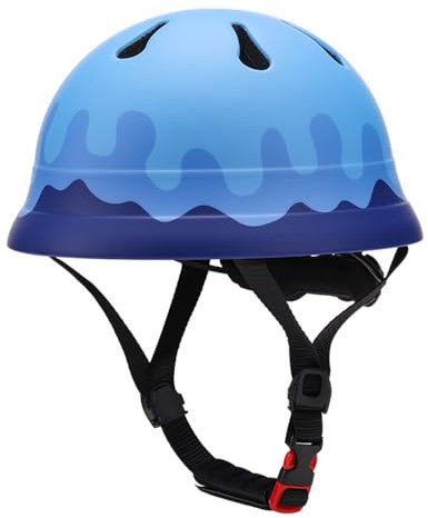 JCrunaway Helm Kind 2-8 Jahre Fahrradhelm Kinder Skaterhelm Superleicht Kinderhelm Blau,Verstellbare Unisex Kinder Mädchen Jungen Schutzhelm für Skateboard Scoot&Ride Roller,Wiegen nur 208/211g