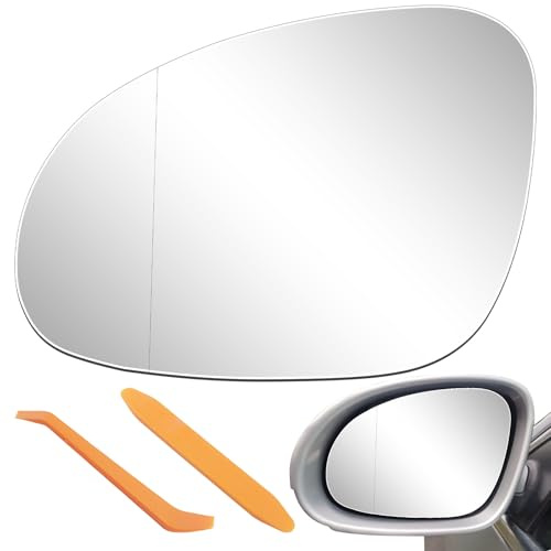 Vetro specchietto di ricambio per VW Jetta 5 2005-2010/VW Golf 5 2003-2008 | VW Passat B6 2007-2011/SKODA SUPERB Facelift 2007-2008 riscaldabile specchietto retrovisore (sinistro/Lato conducente)