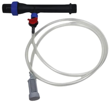 Milageto Inyector de Fertilizante Herramienta de Negro 1/4 Hilo Masculino Servir Fertilizer Inyector de Mezclador de Fertilizante Venturi para el