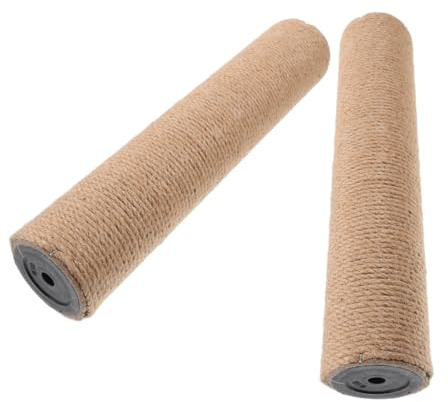 ERINGOGO 2 Stück Sisal Kratzsäule Ersatz Für Katzenkratzbaum 30cm Robuster Kratzstamm Selbstgemacht Zubehör Für Wohnungskatzen