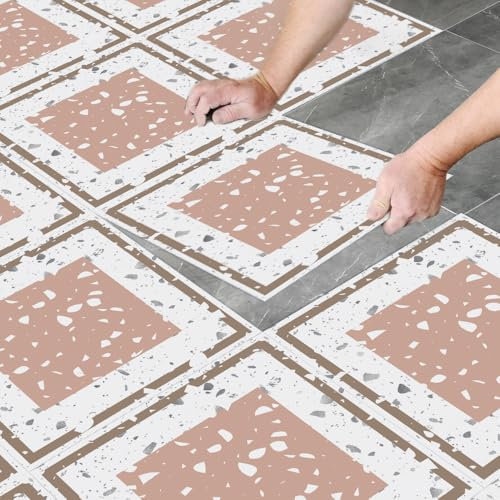 Credence Adhesive Orange Clair Pvc - Carrelage Adhésif Mural Cuisine & Salle De Bain, Stickers Auto-Adhésifs Imperméables Pour Mur, Stickers Carrelage 8 PC(30x30cm)