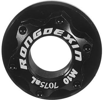 KICHOUSE M10 Black Bike Nut for Wheels, Front Hub Axle Nut, Bicycle Fixed Stem Bolt, Bicycle Wheel Hub Screw Cap, Cycling Spare Part for Rear and Front Tires