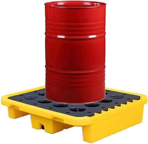 Modular Collection Platform for Catching Spilled Liquids, Stackable Anti-pallet Rack for Paint Buckets (120 X 120 X 18 Cm)