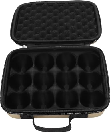 LICAEVEY Porte-œufs Portable, Conteneur à œufs Extérieur à 12 Grilles avec Tissu Résistant aux Chocs, Intérieur en EVA et Fourre-tout à Fermeture éclair pour un Transport sécurisé de Pique-nique