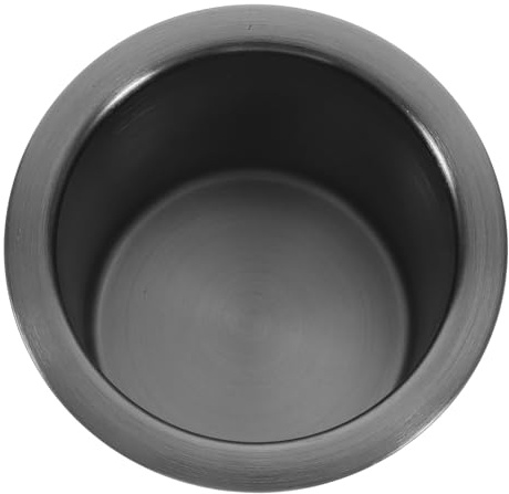jojofuny Portavasos para Sofá de Acero Inoxidable Negro, Soporte Portátil para Tazas y Vasos Función para Sostener Café y Teléfonos, Adecuado para Mesa de Póker