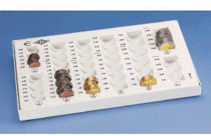 Wedo Münzzählbrett 268x165x30mm lichtgrau