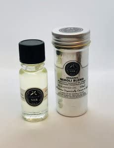 Organic neroli Essential oil Blend (CITRUS Aurantium var. Amara/Helianthus Annus) by Nhr Organic oils, 500 ml