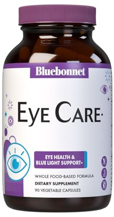 Bluebonnet Nutrition Targeted Choice Eye Care, Supports Eye Health and Macular Protection, Gluten & Dairy Free, Kosher-Certified, Vegan, 45 Servings, Light Grey, Macular & Blue, 90 Count
