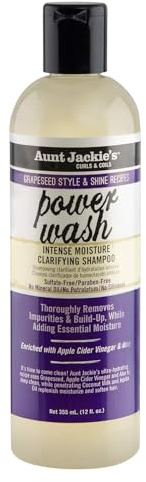 Aunt Jackie'S Curls & Coils Grapeseed Power Wash schampo 355 ml/12 oz