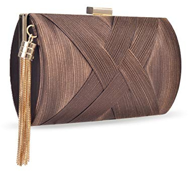 zebrum Pochette de noche para mujer, Bolso de mano de mujer con bordado, Bolso de noche firmado, Bolso de novia, Bolso de mujer con pochette, Talla única