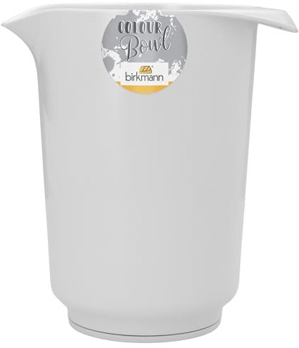 Birkmann, Colour Bowls, Rührbecher, 1,5 Liter, kratzfest, standfest, nachhaltig, weiß, hochwertige Qualität, modernes Design
