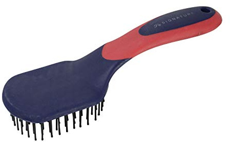 HySignature Soft Touch Mane And Tail Brush One Size Navy Red Blue