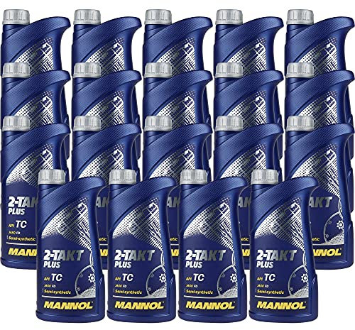 QR-Parts Set 85489034 MN7204-1 19x1 Liter MANNOL 2-Takt Plus API TC Öl Motorradöl Scooter Teilsynthetisch