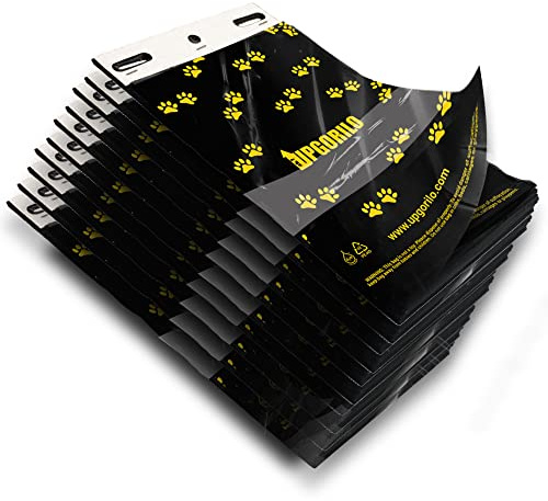 SET 10 HEADERS - 100 Premium Pet Waste Station Bags, 1000 Extra Thick Pull-Strap Header Dog Waste Bags, Leak-Proof - Single Pull Unscented