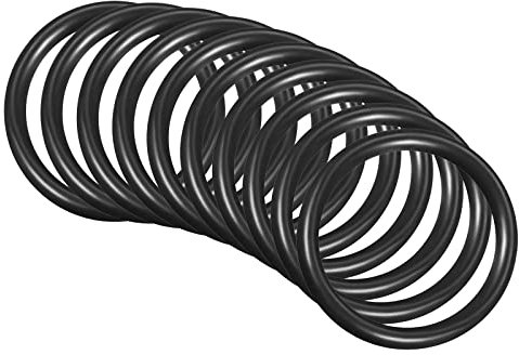 QUARKZMAN 50mm x 40mm x 5mm Nitrile Caoutchouc Joints toriques x 10 Pièces Rond Joint Rondelle pour Robinet Plomberie Réparation Étanchéité Connexion [Noir]