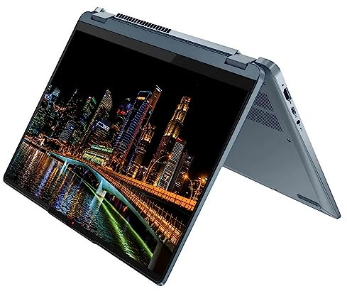Lenovo 2023 Convertible 2-in-1 Laptop,14Inch IPS 2K(2240x1400) Touchscreen Intel 10-Core Processor i7-1255U Up to 4.60GHz 16GB Ram 512GB SSD Backlit Keyboard Fingerprint Reader Win11 OS(Renewed) Blue
