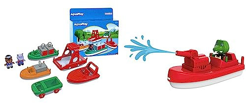 AquaPlay - BoatSet - Zubehör Wasserbahnen oder für die Badewanne & - FireBoat - Zubehör Wasserbahnen oder für die Badewanne