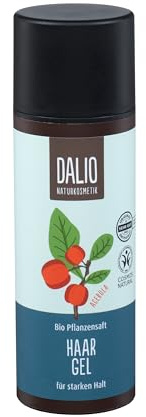 DALIO Haargel – für starken Halt, ohne zu verkleben, schnell trocknende Formel, mit Bio Acerola und pflanzlichem Glycerin, zertifizierte vegane Naturkosmetik, 150 ml