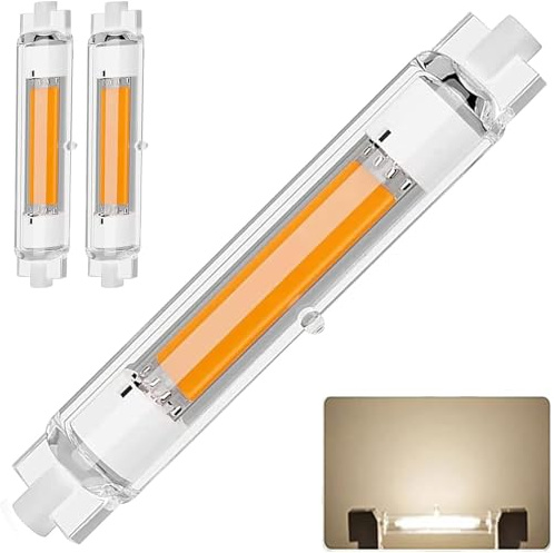 Dvnoua R7S LED 118mm 30W Dimmbar Glühbirne, R7S LED 118mm 30W Lampen Ersatz für 200W 300W Halogen Leuchtmittel, LED R7S Neutralweiß 4000K, 3000LM, 360 Grad Licht, Kein Flackern, 2er Pack