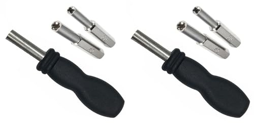 Fegtrty 2Ensemble Outil de Foret de Sécurité de Tournevis 4.5mm & 3.8mm pour SNES N64 Gamebit